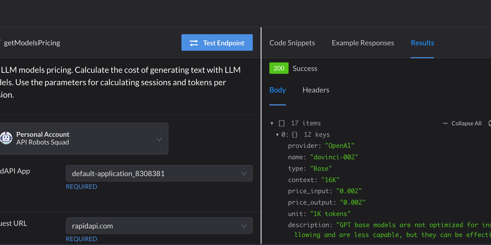 Large Language Models Pricing API Deprecation Notice