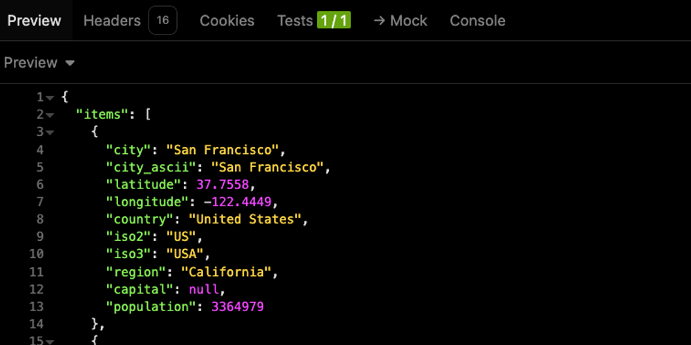 World Cities API