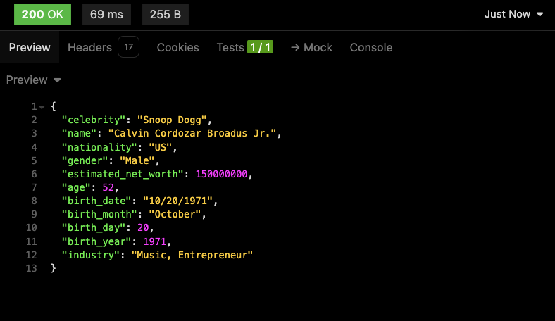 有名人API