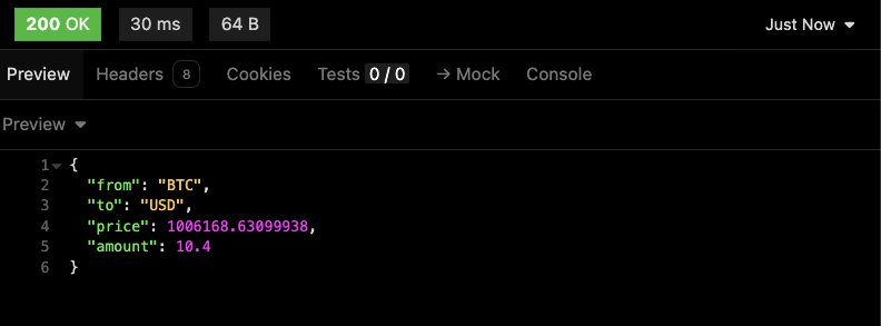 Crypto Currencies Price Converter API