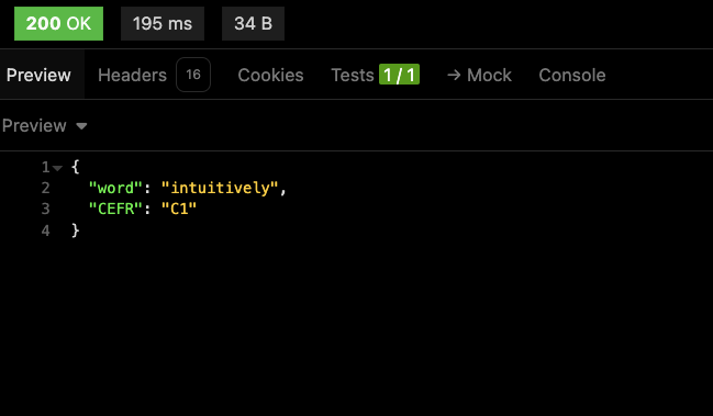 英単語API
