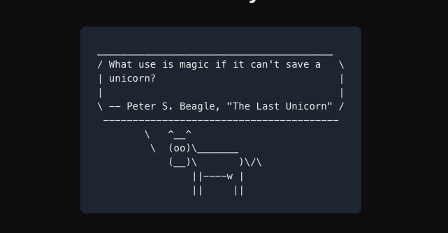 Fortune and Cowsay API by APIRobots