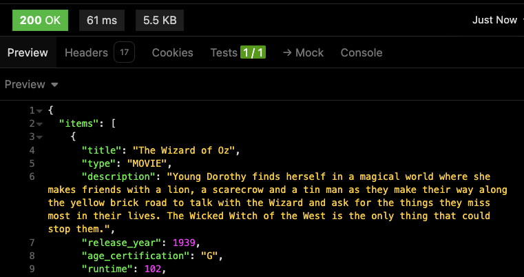HBO Max Top Titles API