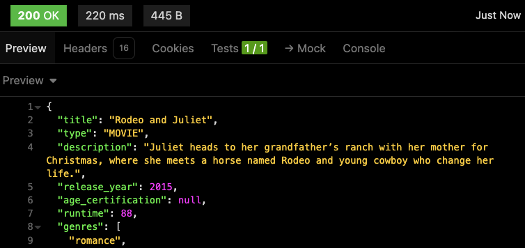 Hulu Top Titles API